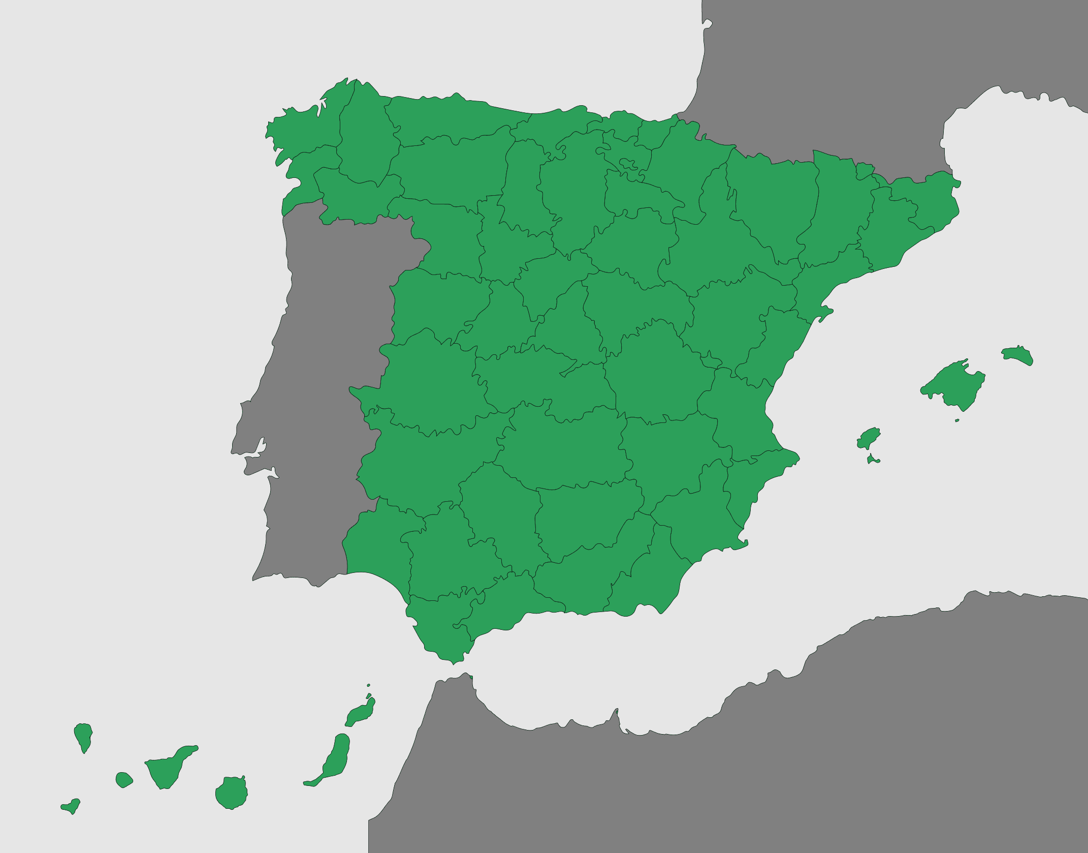 Saldo de exportación e importación de electricidad en España